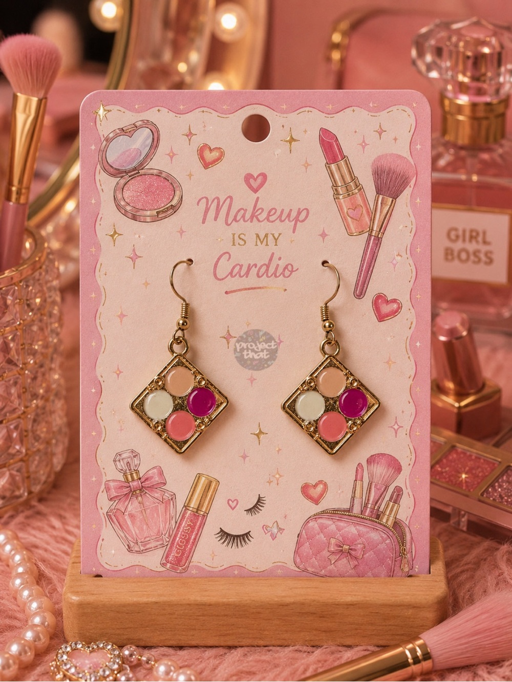 Makeup Earrings | Eyeshadow | Palette | Girlie | Fashion | Trendy | Gifts